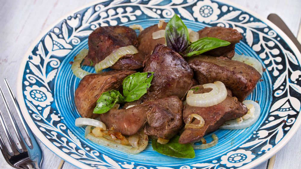 Wątroba wołowa smażona na patelni