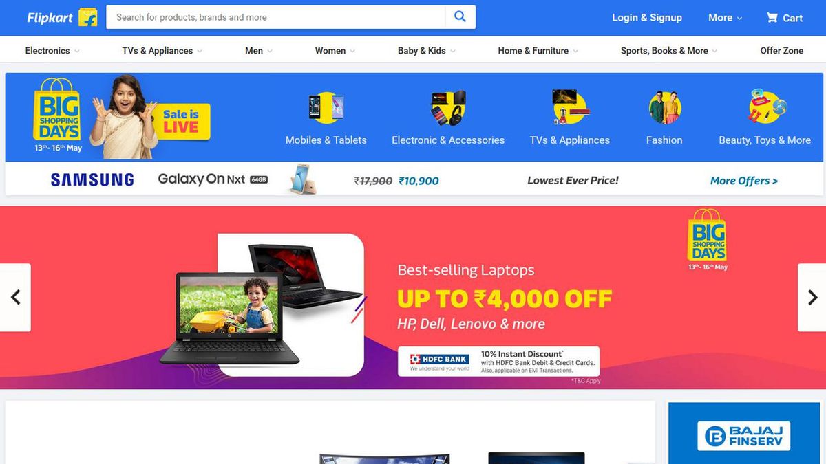 Przejęcie Flipkarta ma ułatwić Walmartowi konkurowanie z Amazonem w Indiach