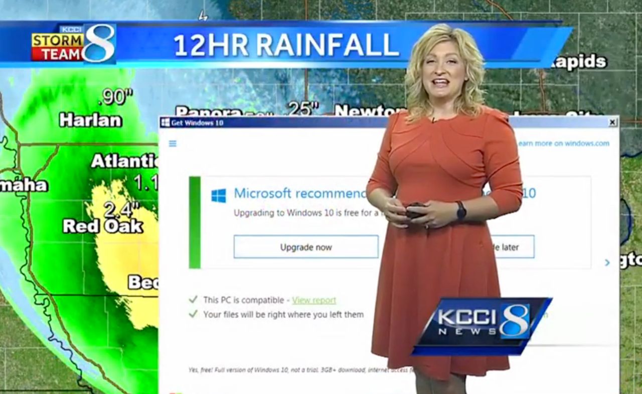 Microsoft w najwyższej formie: komunikat o Windowsie 10 przesłonił prognozę pogody