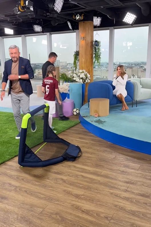 Małgorzata Rozenek prawie oberwała piłką podczas "DDTVN"