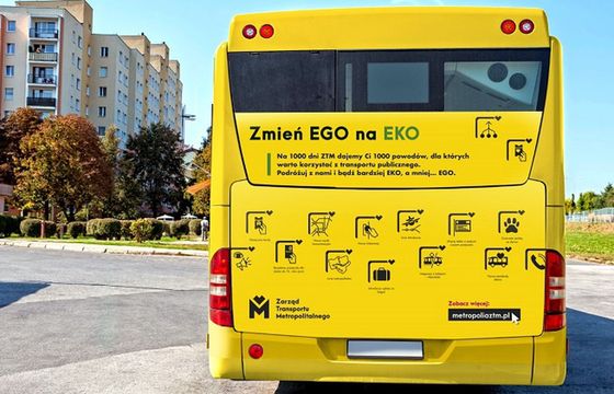 „Zmień EGO na EKO!“ - zachęca ZTM w najnowszej kampanii