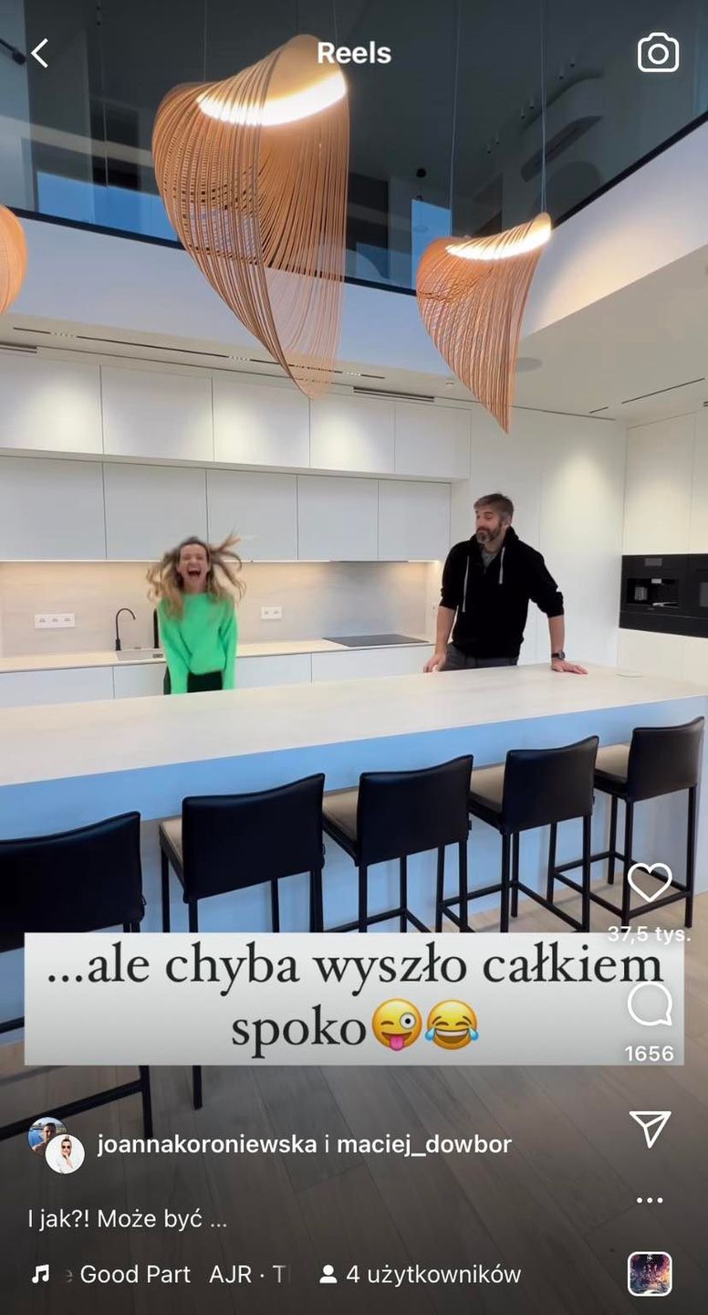 Joanna Koroniewska i Maciej Dowbor chwalą się nową kuchnią 