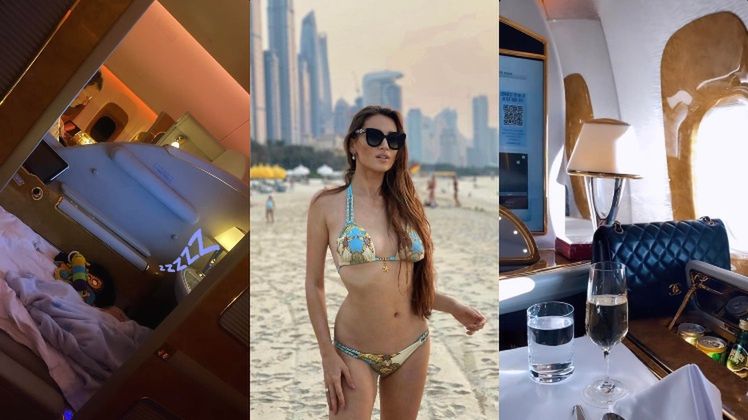 Patrycja Tuchlińska leci prywatnym samolotem do Dubaju