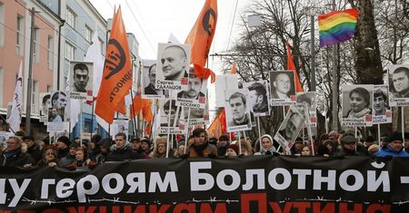 Opozycja w Rosji. Manifestacja w Moskwie w obronie więźniów politycznych