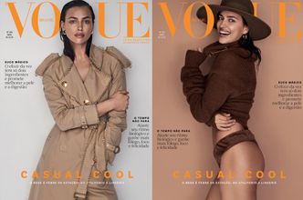 Naturalna Irina Shayk na dwóch okładkach brazylijskiego "Vogue'a"