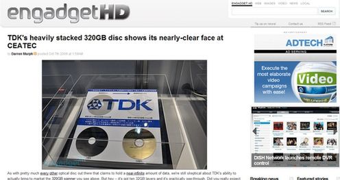 TDK 320 GB na CEATEC