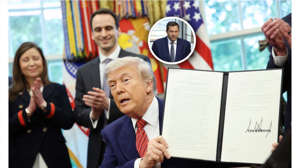 Lars Klingbeil (w kółku) ostrzega Donalda Trumpa ws. ceł