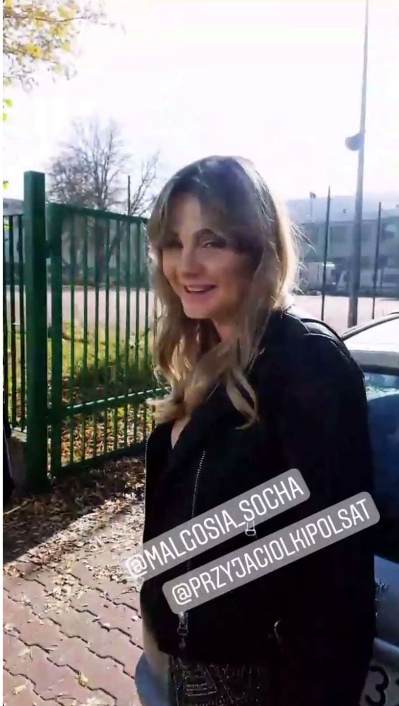 Inga wróciła do Przyjaciółek! Małgorzata Socha na planie serialu