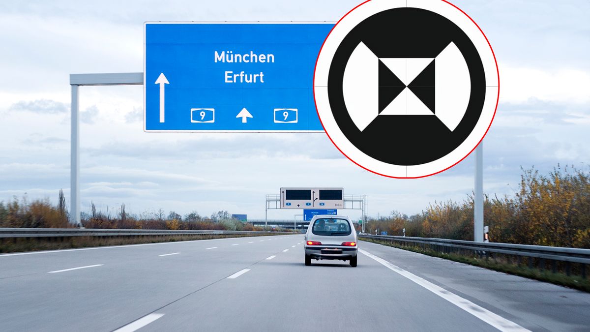 Znak przypominający leżącą klepsydrę można spotkać w Niemczech