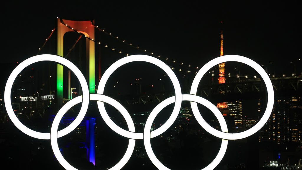 Zdjęcie okładkowe artykułu: Getty Images / YOSHIKAZU TSUNO/Gamma-Rapho  / Na zdjęciu: logo igrzysk 2020