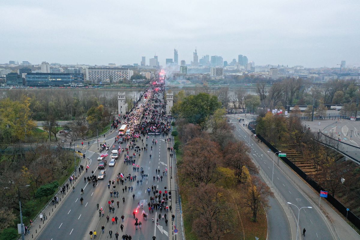 Warszawa. Marsz Niepodległości 11.11.2020 r. 