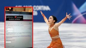 Ale numer! Dostał maila od olimpijki. Oto jego treść