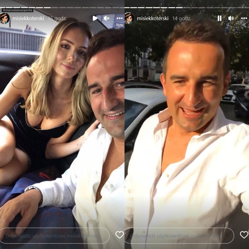 Marcela Leszczak i Misiek Koterski zwiedzają Paryż