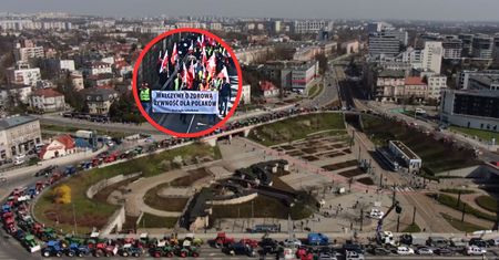Rolnicy sparaliżowali Kraków. "Tu jest Polska, nie Bruksela"