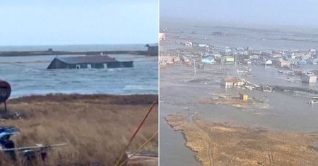 Koszmar pogodowy na Alasce. Żywioł porywał domy, woda była wszędzie