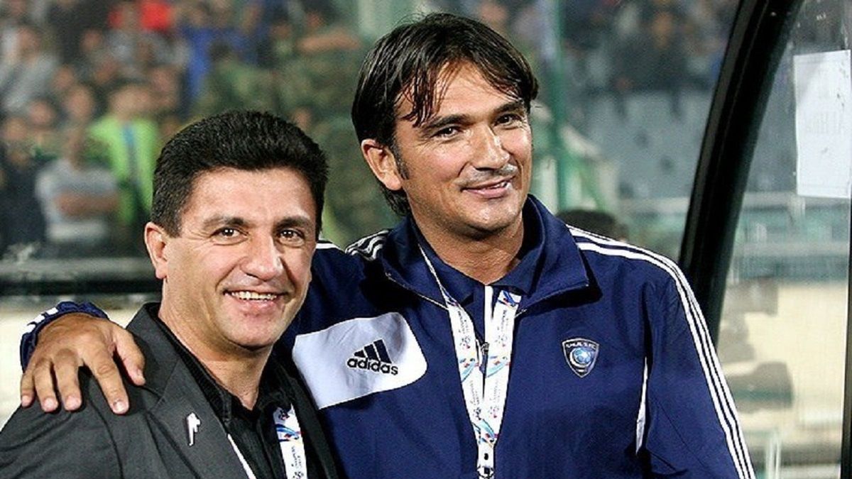 Zlatan Dalić na ławce trenerskiej