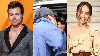 Harry Styles i Zoe Kravitz po raz pierwszy przyłapani na POCAŁUNKU! Podsycają plotki o zaręczynach? (FOTO)