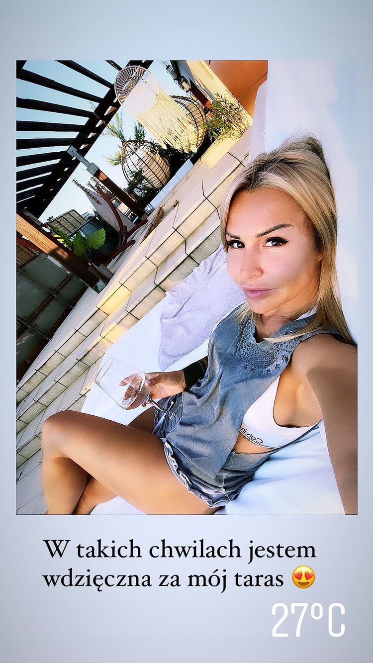 Blanka Lipińska w długich włosach