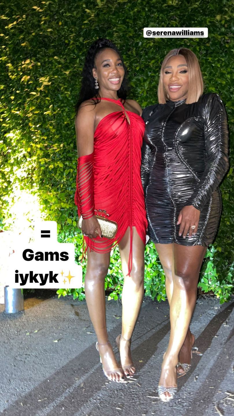 Venus Williams, Serena Williams - ślub Brooklyna Beckhama