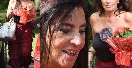 74-letnia Fitkau Perepeczko BEZ STANIKA na spacerze (ZDJĘCIA)