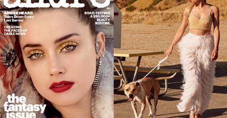 Amber Heard pozuje z kryształkami na powiekach