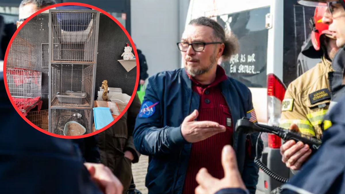 Piotr Korpal rozmawia ze służbami pod siedzibą fundacji