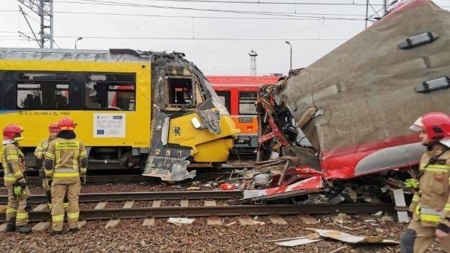 Zderzenie pociągów w Gdyni