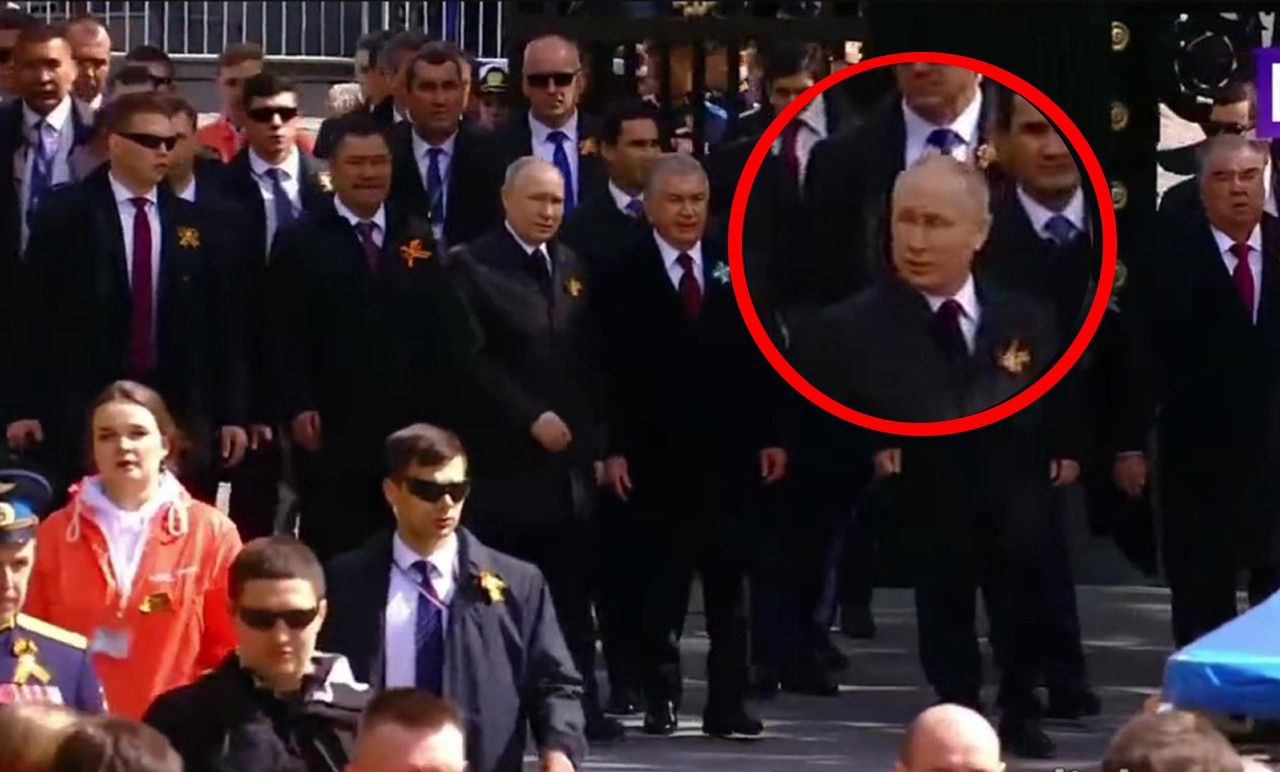Huk podczas parady. Reakcja Putina mówi wszystko