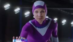 Inovox Express reklamowany jako "zwalczający ból gardła w minutę!"