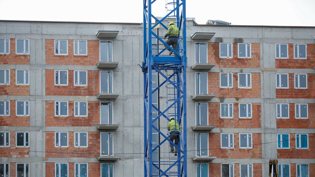 Stock ToKa
Fot. Tomasz Kawka/East News Katowice 13.01.2023 Pracownicy budowlani, operatorzy zurawia budowalnego schodza na dol po drabince.
Tomasz Kawka