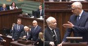 Kaczyński ruszył w stronę Giertycha. Nagranie z wielkiej awantury w Sejmie