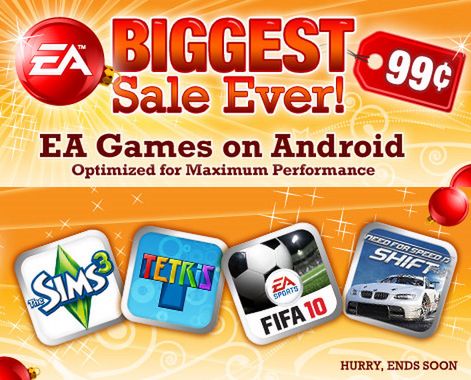 Obniżka cen gier EA na Androida