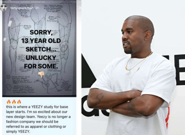 Kanye West splagiatował buty? "To szkice starych projektów Nike"