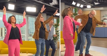 Drzyzga dała niezłe show. 77-letni aktor dotrzymywał jej kroku