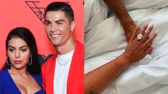 Cristiano Ronaldo w końcu OŚWIADCZYŁ SIĘ ukochanej! Georgina Rodriguez pochwaliła się ogromnym brylantem