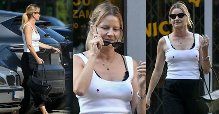 W pełni naturalna Małgorzata Kożuchowska wyłoniła się z wartego krocie Porsche i podreptała do złotnika. Stylowa nawet na co dzień? (ZDJĘCIA)