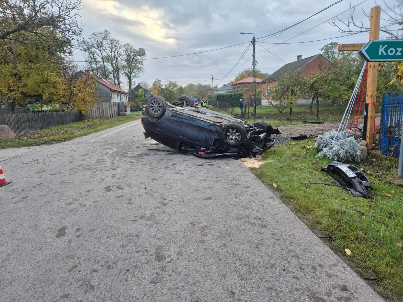 Miejsce zdarzenia w Brzozowej