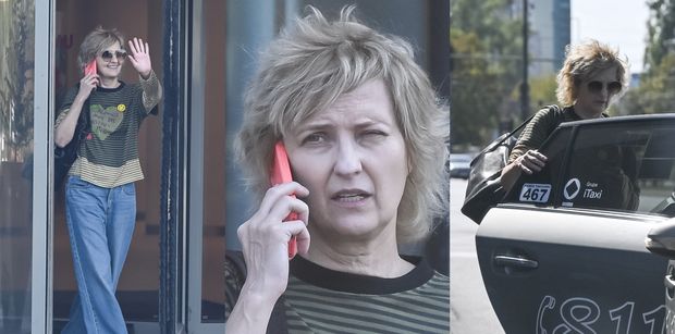 Zapracowana i NATURALNA Iza Kuna pędzi do teatru po treningu do "TZG". Dobry humor dopisuje? (ZDJĘCIA)