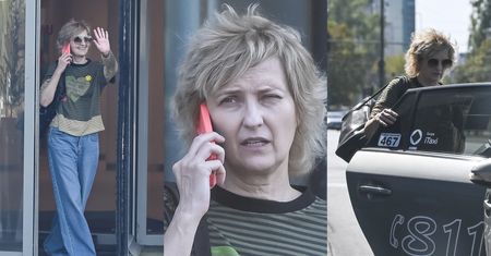 Zapracowana i NATURALNA Iza Kuna pędzi do teatru po treningu do "TZG". Dobry humor dopisuje? (ZDJĘCIA)