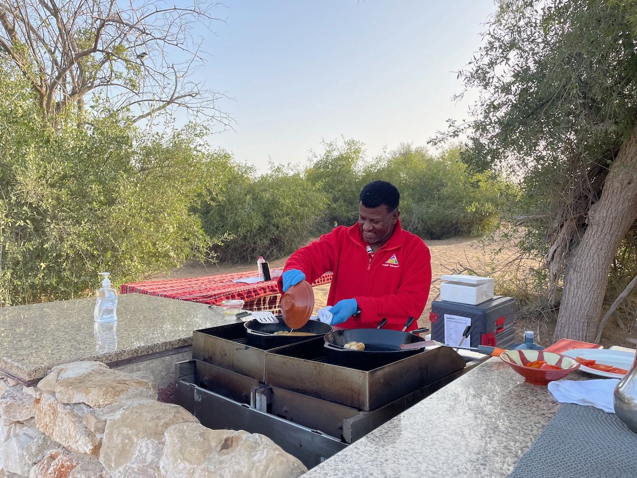 Noc na pustyni w Dubaju