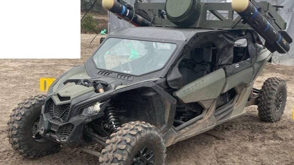 Amerykański łazik V2X Tempest w Ukrainie.