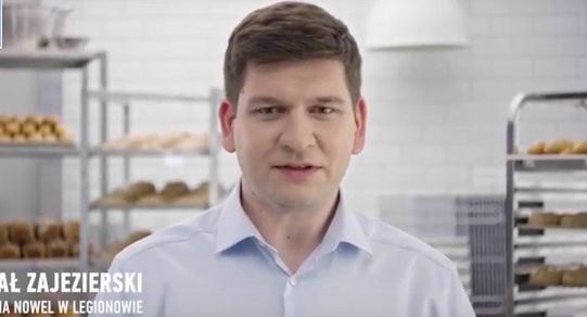 Szef piekarni Nowel promuje pieczywo „Chrupiące z pieca” w Lidlu (wideo)