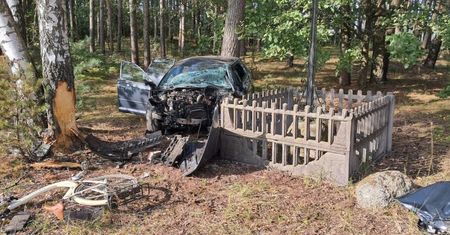 Cierpięta: 19-latek stracił panowanie nad autem i dachował