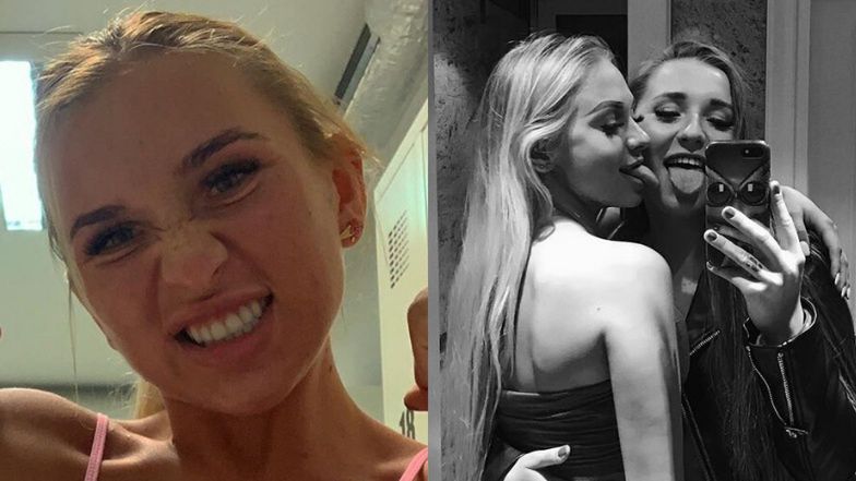 Gibka Marta Linkiewicz wypoczywa nad basenem