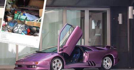 Odrzucił ofertę za 1,2 mln dolarów. Woli trzymać lambo pod stertą śmieci