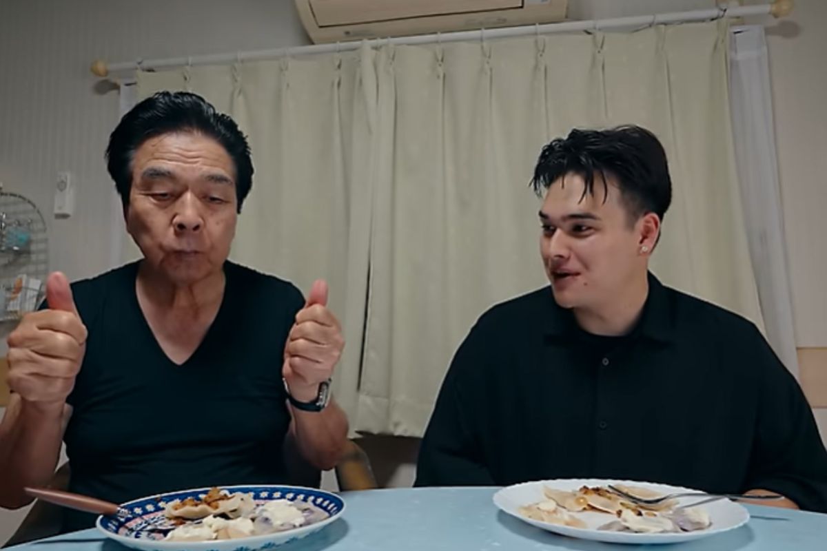 Znany youtuber poczęstował dziadka z Japonii polskimi pierogami 