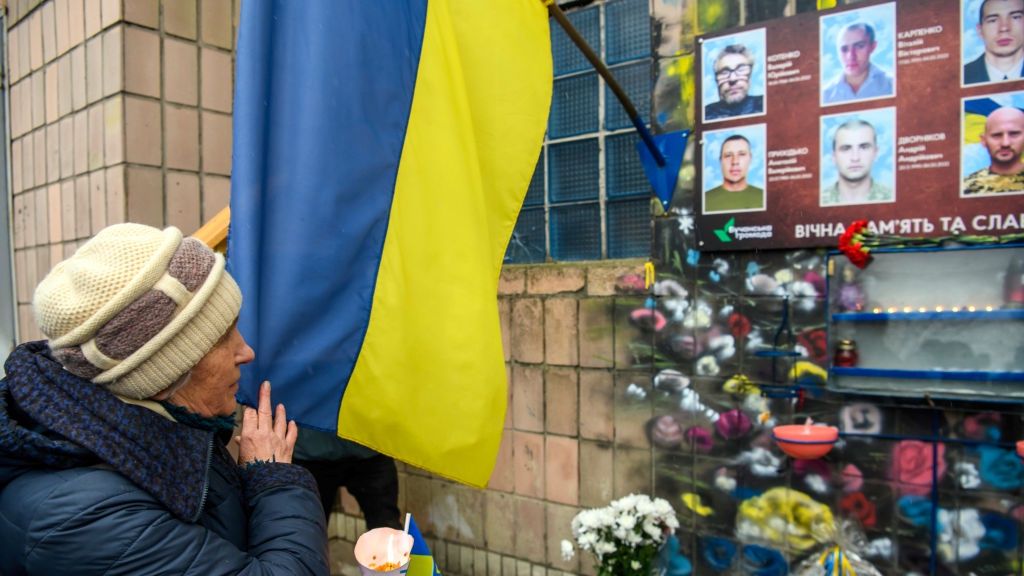 Religious Procession To The Memory Of The Victims Of The Russian Occupation Of Bucha
Christian priests and residents of Bucha attend a religious procession in memory of the victims of the Russian occupation of Bucha, in Bucha, outskirts of Kyiv, Ukraine, on March 1, 2025. The procession takes place along Yablunska Street, which Russian forces used on March 3, 2022, when they entered the town of Bucha, shooting dozens of Ukrainians along the way. (Photo by Maxym Marusenko/NurPhoto via Getty Images)
NurPhoto
maxym marusenko, religious procession, tragedy, memory, victims, invasion, 03 march 2022, outskirts, commemoration, remembrance, 01 march 2025, ukrainians, bucha, suffering., civilians, nurphoto, peace, shooting, residents, christian priests, russian forces, russian occupation, yablunska street
