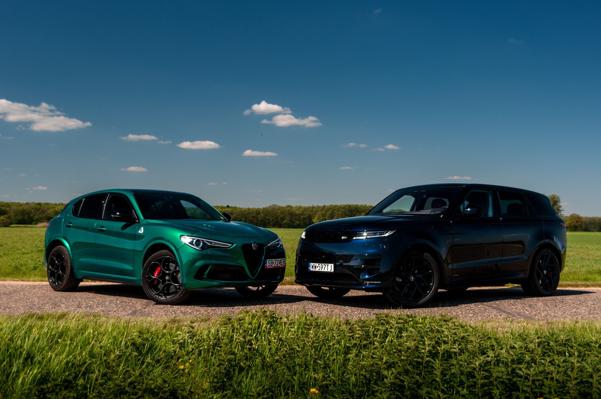 Alfa Romeo Stelvio Quadrifoglio i Range Rover Sport P510