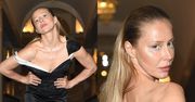 Katarzyna Warnke uwodzi spojrzeniem w wydekoltowanej sukience i kryształowym makijażu (ZDJĘCIA)