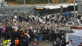 Szachtar Donieck - Legia Warszawa na stadionie Wisły Kraków. Kibice z Warszawy już przyjechali